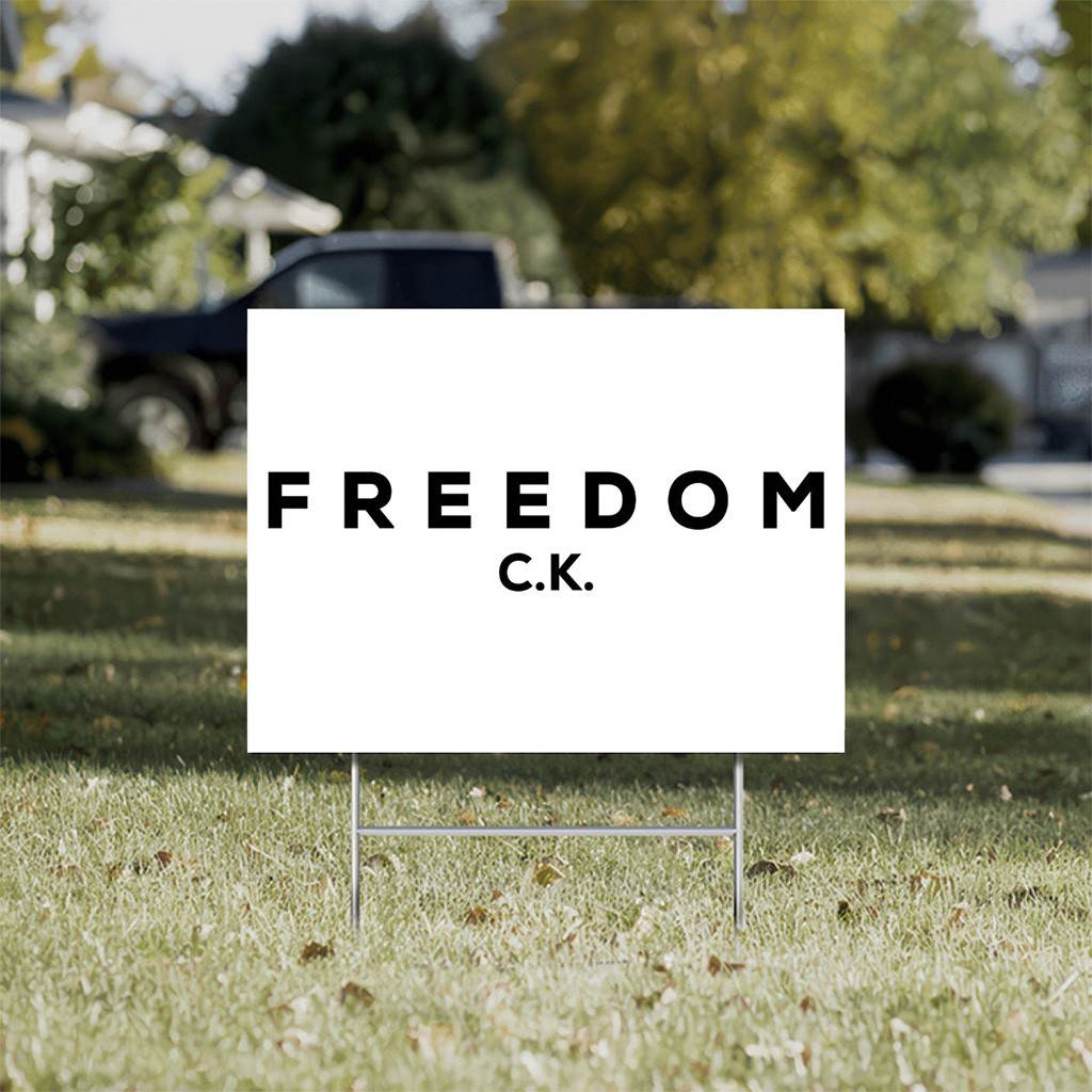 Officer Tatum Merch Freedom CK Yard Sign Charlie Kirk Merchandise Gift For Supporters Officer Tatum Merch Freedom CK Yard Sign Charlie Kirk Merchandise Gift For Supporters