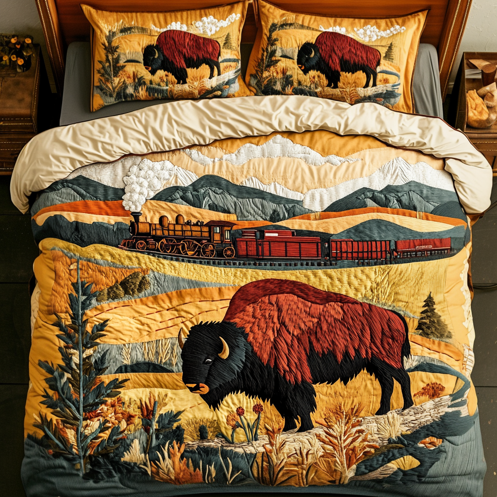 Oklahoma Pride Quilted Bedding Set Duvet Cover Bedspread Bison Gifts For Husband Oklahoma Pride Quilted Bedding Set Duvet Cover Bedspread Bison Gifts For Husband