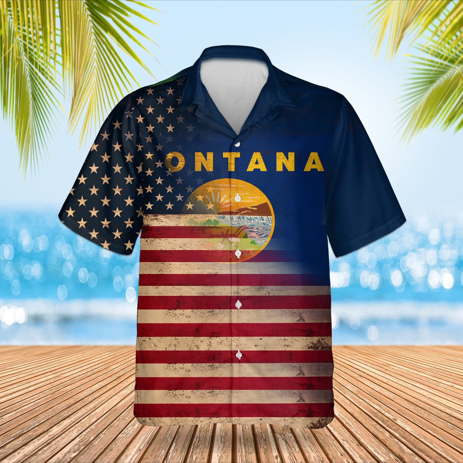 Old American And Montana Flag Patriotic Yard Flags Home Decoration Old American And Montana Flag Patriotic Yard Flags Home Decoration