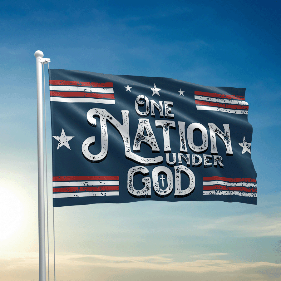 One Nation Under God Flag Christian Flags And Banners Patriotic Merchandise One Nation Under God Flag Christian Flags And Banners Patriotic Merchandise