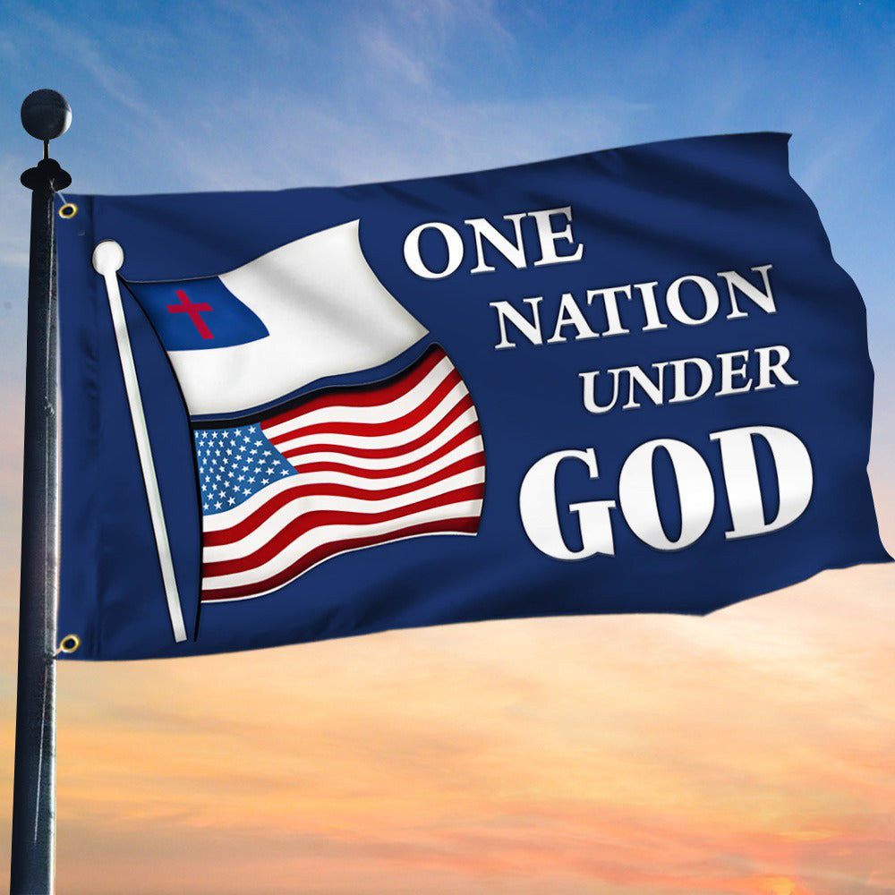 One Nation Under God Flag Patriotic Flag Faith Christian Merch Home Decor One Nation Under God Flag Patriotic Flag Faith Christian Merch Home Decor
