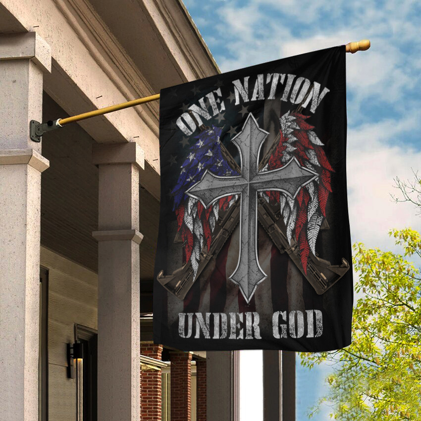 One Nation Under God Flag We The People Patriotic Flag 2nd Amendment Gun Merchandise One Nation Under God Flag We The People Patriotic Flag 2nd Amendment Gun Merchandise