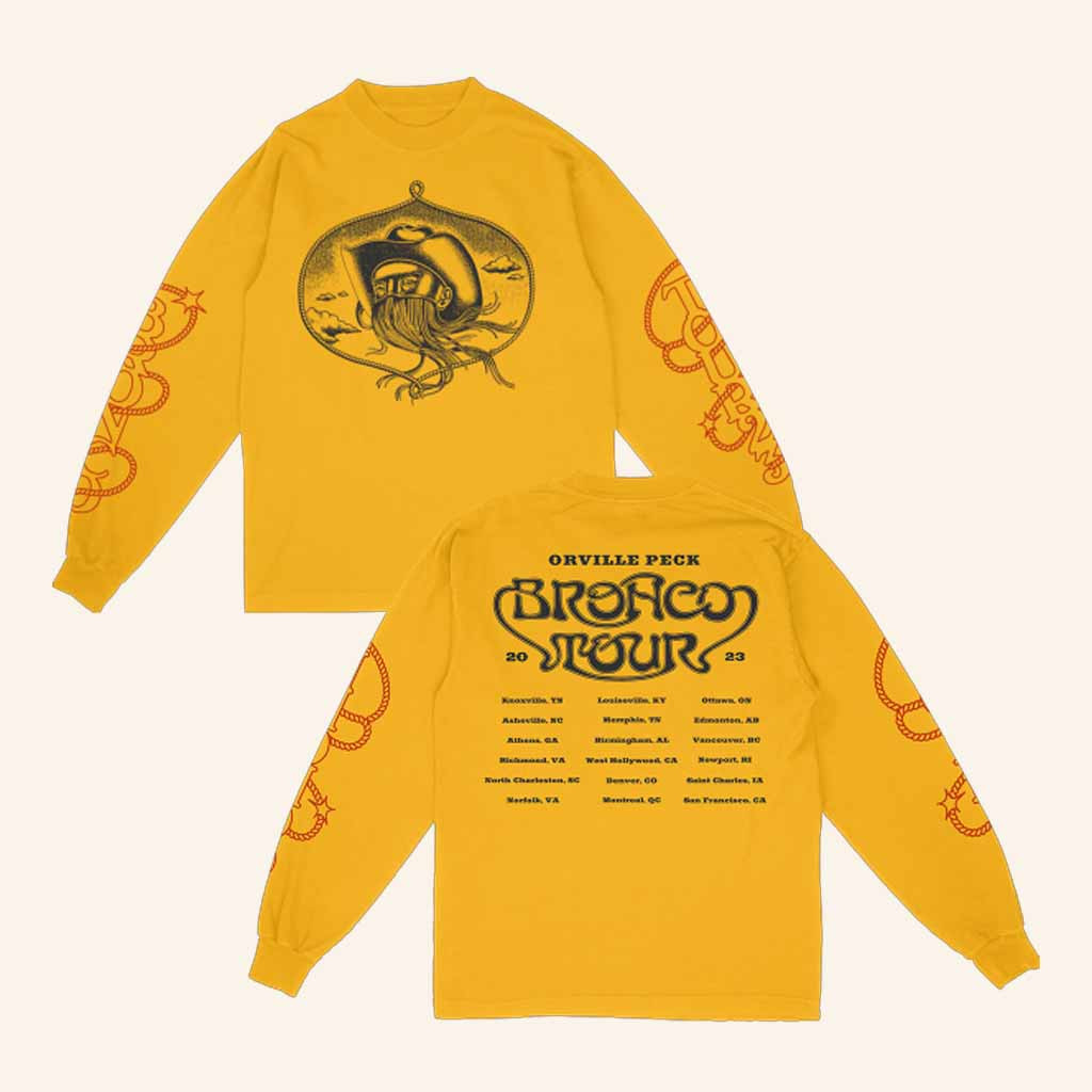 Orville Peck Merch Bronco Tour Long SLeeve Shirt Music Related Gifts For Guys Orville Peck Merch Bronco Tour Long SLeeve Shirt Music Related Gifts For Guys