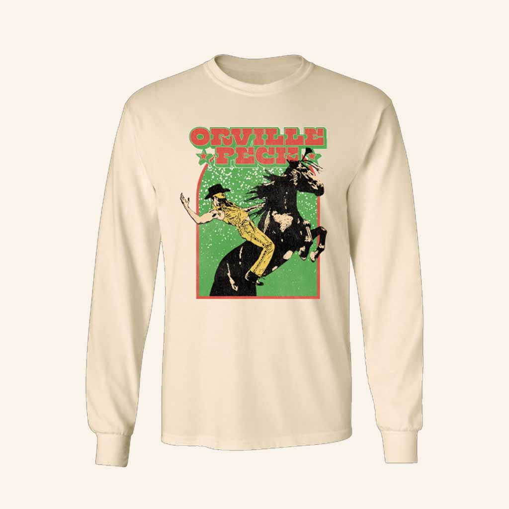 Orville Peck Merch Dashing Through The Snow Long Sleeve Shirt Christmas Gifts For Guys