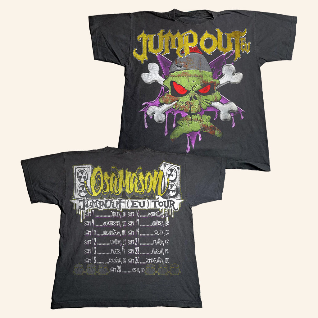 OsamaSon Merch Bomb Skull Jumpout EU Tour T Shirt Gifts For Music Fans