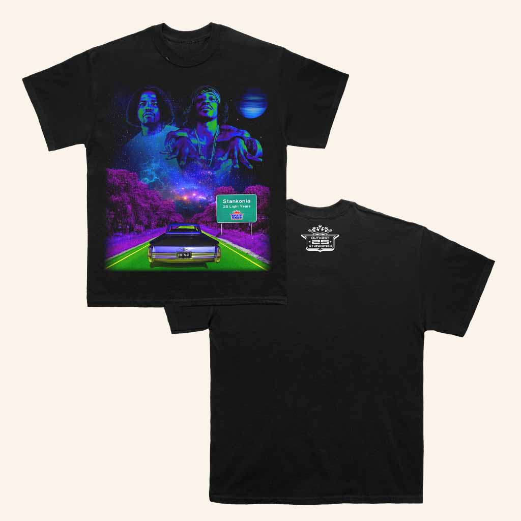 Outkast Merch Outkast Stankonia Highway Black T-Shirt Music Gift Ideas For Guys Outkast Merch Outkast Stankonia Highway Black T-Shirt Music Gift Ideas For Guys