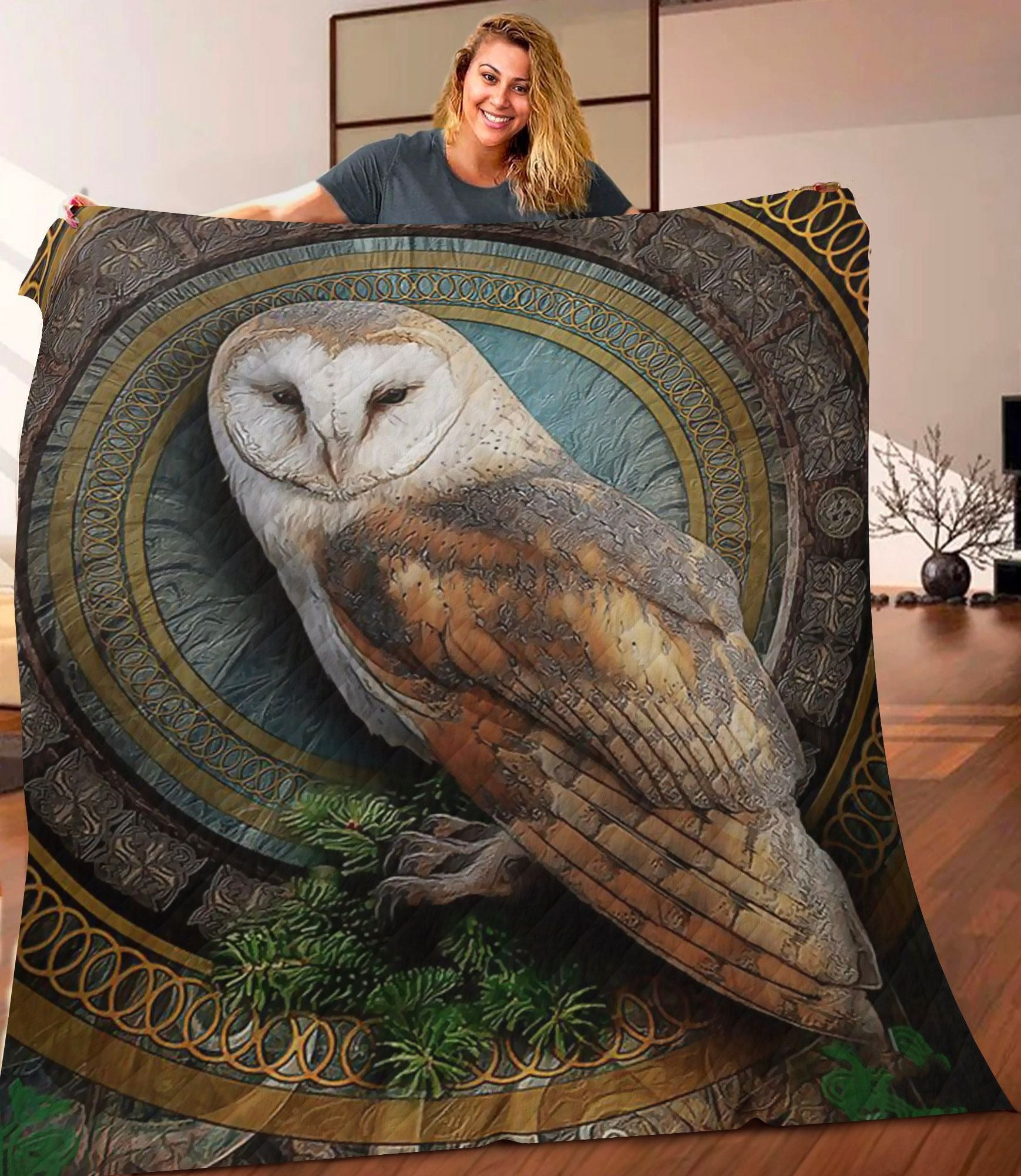 Owl Quilt Fleece Blanket Merchandise Gifts For People Who Love Owls Owl Quilt Fleece Blanket Merchandise Gifts For People Who Love Owls