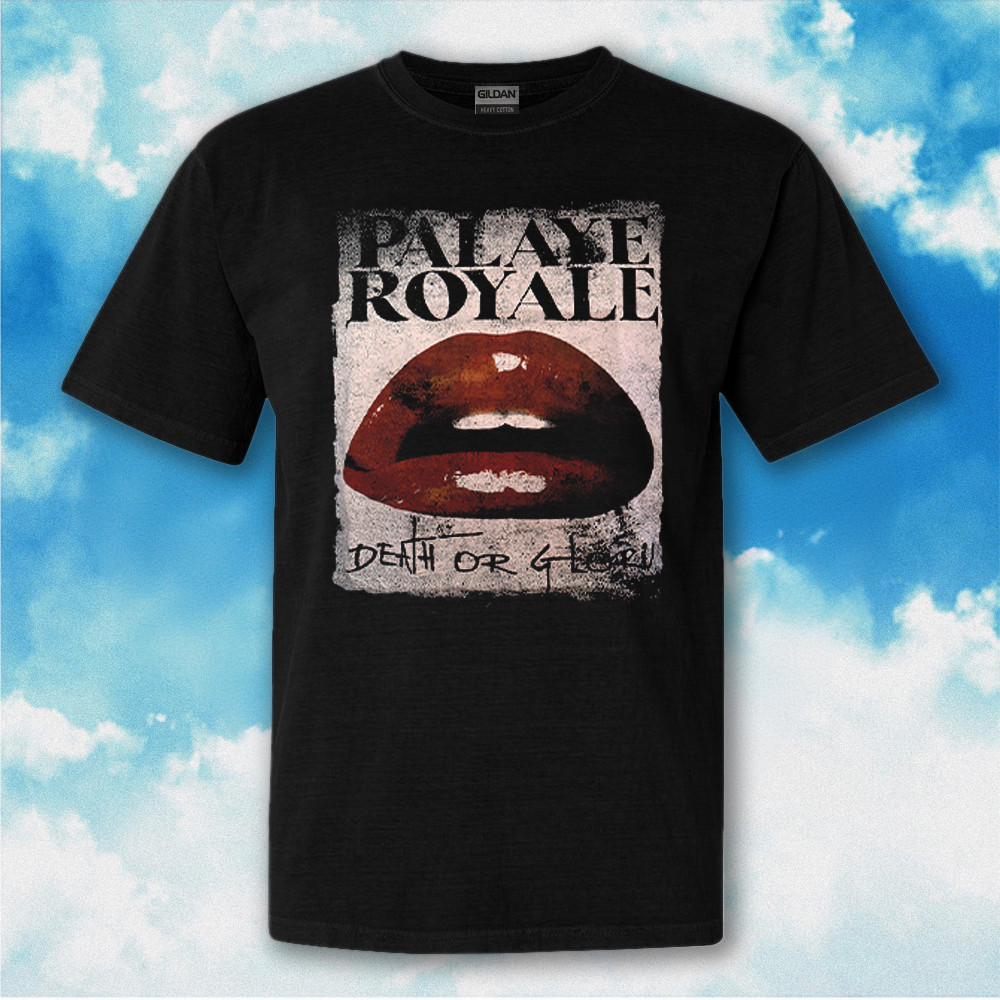 Palaye Royale Lips Death Or Glory T-Shirt Vintage Graphic Tees Gifts For Him-1