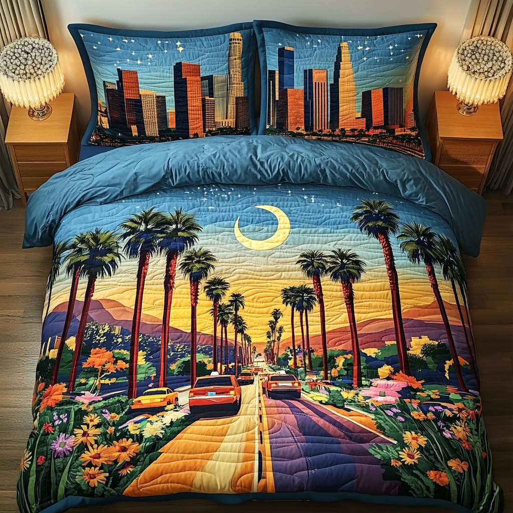 Palm Los Angeles Quilted Bedding Set Duvet Cover Bedspread Brother To Sister Christmas Gifts Palm Los Angeles Quilted Bedding Set Duvet Cover Bedspread Brother To Sister Christmas Gifts