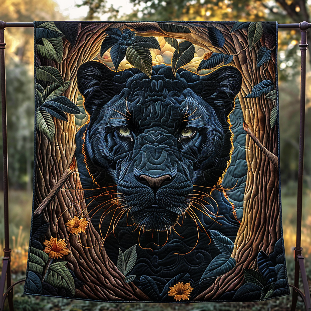 Panther Glaze Quilted Blanket Cute Throw Blanket Cat Lover Gifts For Women Panther Glaze Quilted Blanket Cute Throw Blanket Cat Lover Gifts For Women