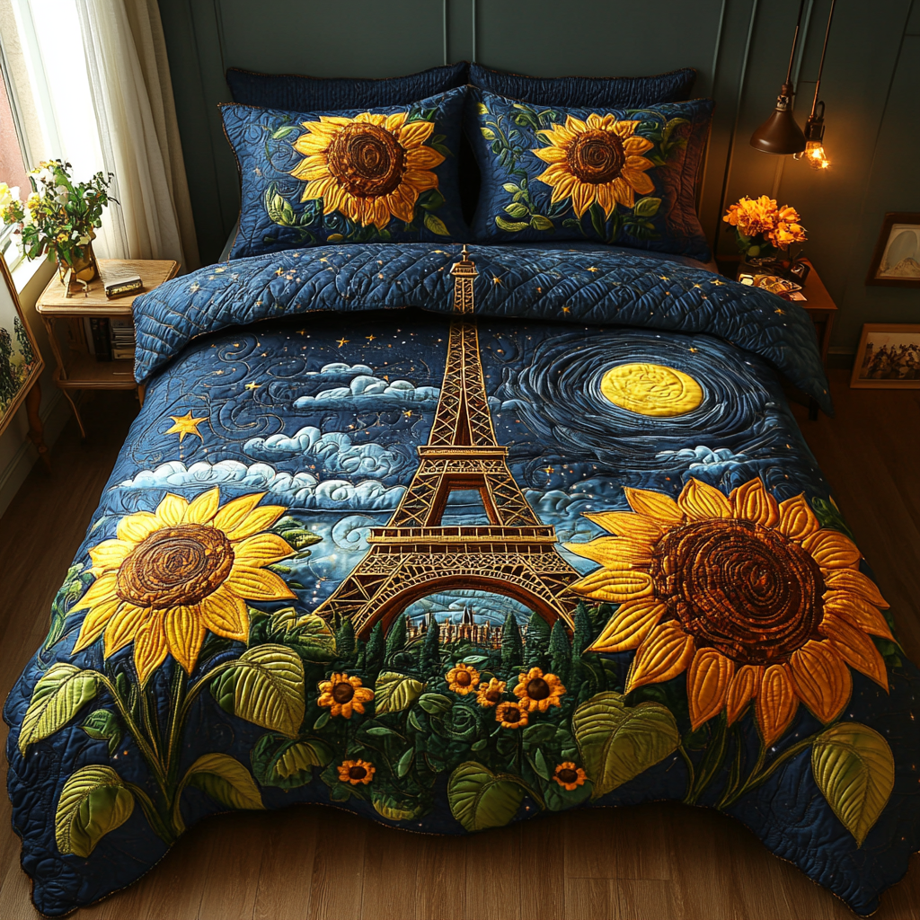 Paris Vibes Quilted Bedding Set Duvet Cover Bedspread Paris Related Gifts Paris Vibes Quilted Bedding Set Duvet Cover Bedspread Paris Related Gifts