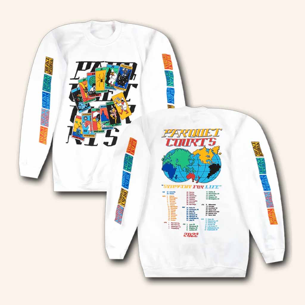 Parquet Courts Merch Sympathy For Life Tour 2022 Sweatshirt Presents For Music Lovers Parquet Courts Merch Sympathy For Life Tour 2022 Sweatshirt Presents For Music Lovers