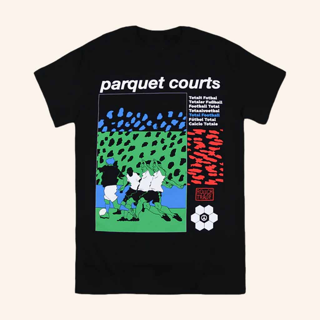 Parquet Courts Merch Total Football Black T-Shirt Music Related Gifts For Guys Parquet Courts Merch Total Football Black T-Shirt Music Related Gifts For Guys