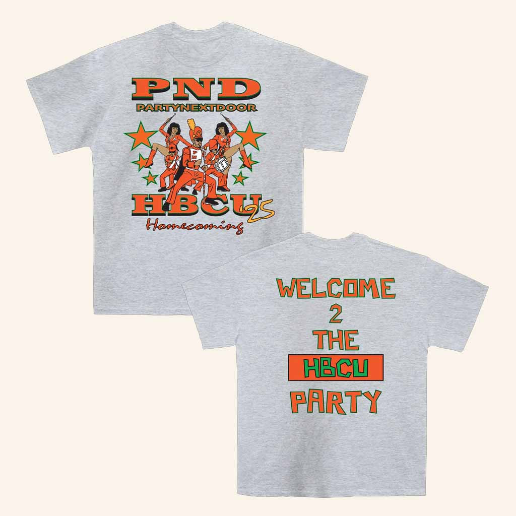 Partynextdoor Merch Welcome 2 The HBCU Party T-Shirt 2025 Gifts For Music Lovers Partynextdoor Merch Welcome 2 The HBCU Party T-Shirt 2025 Gifts For Music Lovers