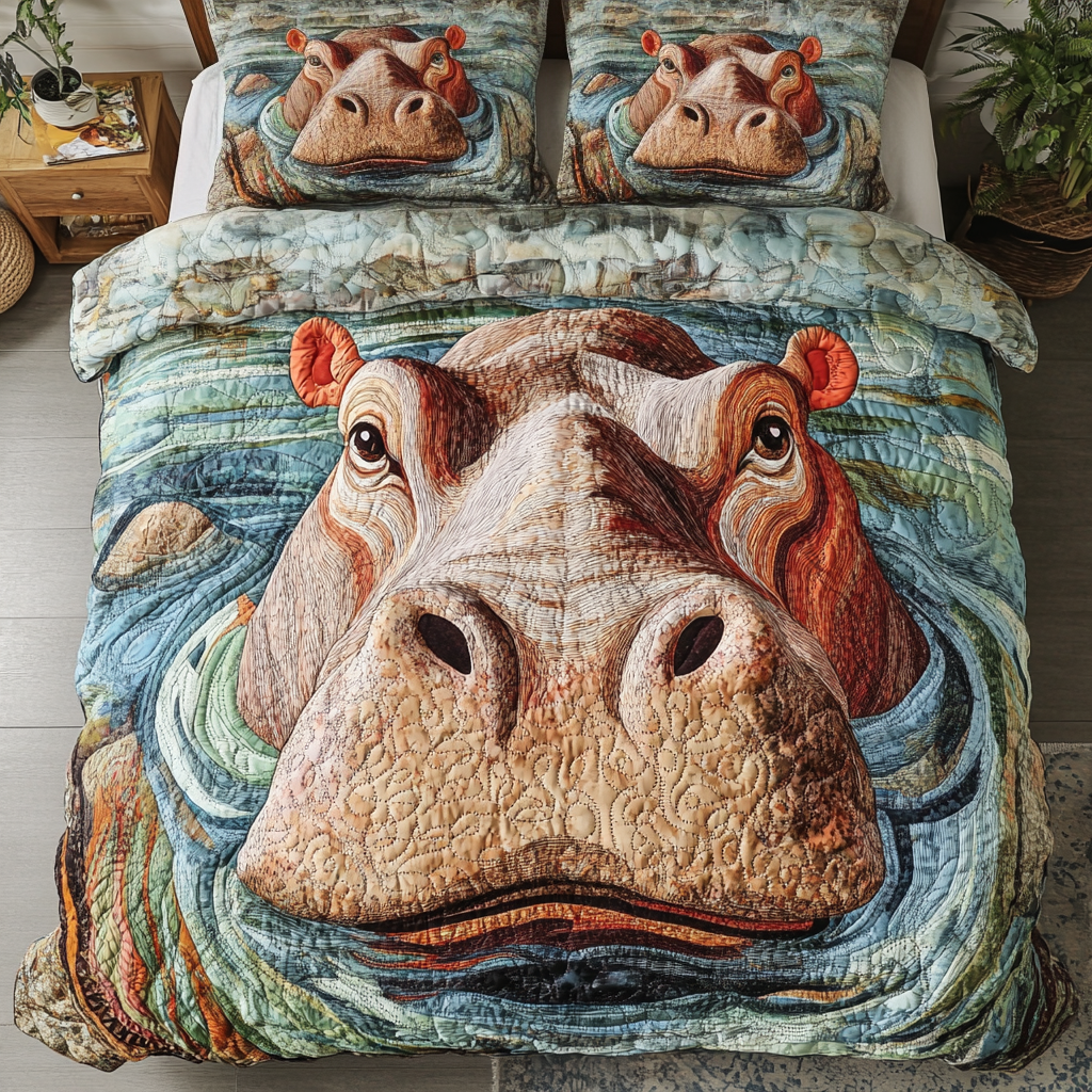 Patch Pride Quilted Bedding Set Duvet Cover Bedspreads Hippopotamus Gift Ideas Patch Pride Quilted Bedding Set Duvet Cover Bedspreads Hippopotamus Gift Ideas