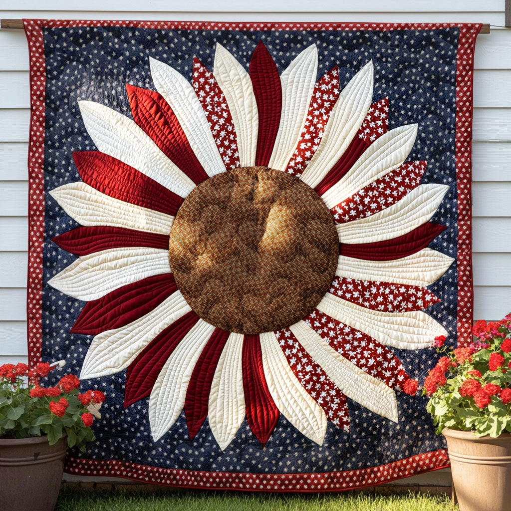 Patriotic Bloom Quilted Blanket Sofa Throw Blanket Fourth Of July Gifts Patriotic Bloom Quilted Blanket Sofa Throw Blanket Fourth Of July Gifts