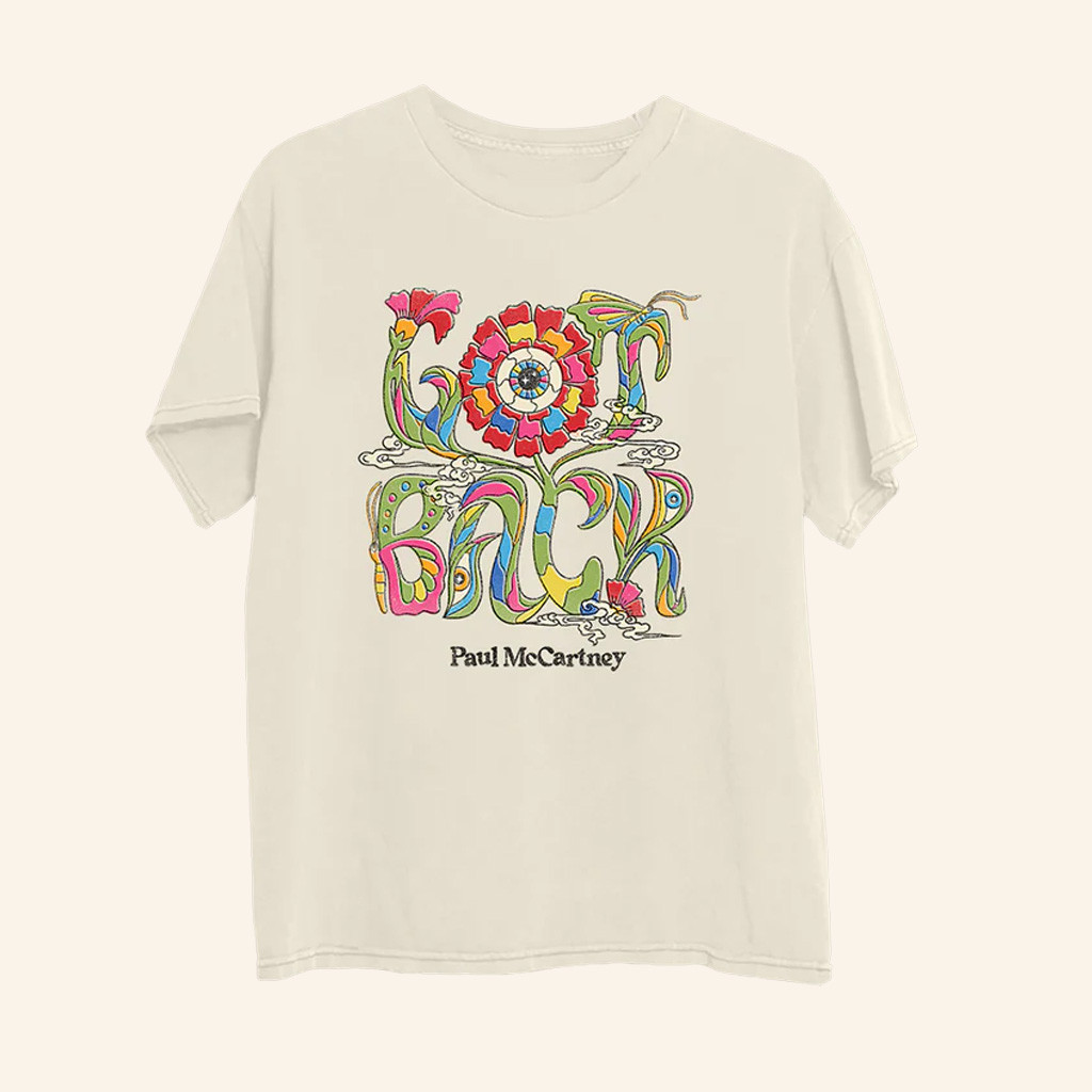 Paul McCartney Tour Merch Got Back 2025 Floral Tour T-Shirt Gifts For Sister Paul McCartney Tour Merch Got Back 2025 Floral Tour T-Shirt Gifts For Sister