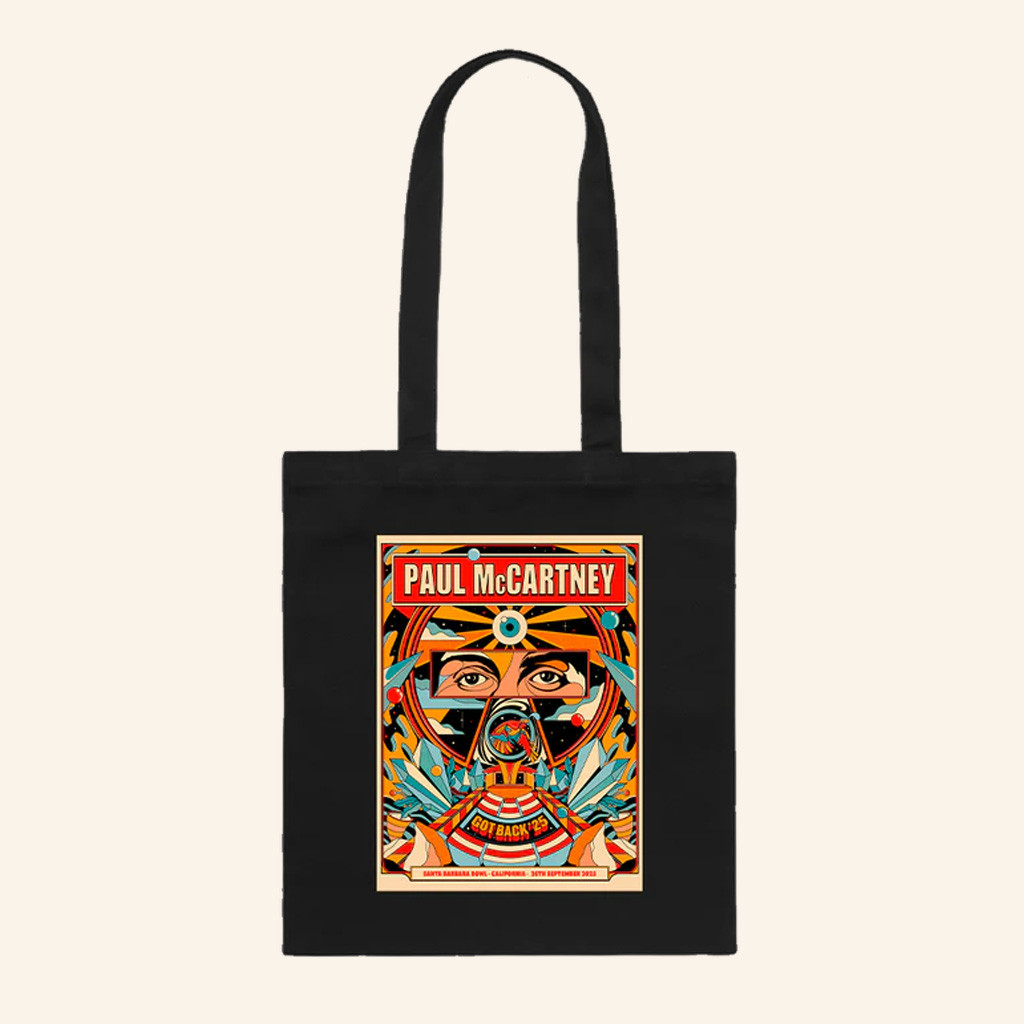 Paul McCartney Tour Merch Got Back 2025 Santa Barbara Event Tote Birthday Gift For Fans Paul McCartney Tour Merch Got Back 2025 Santa Barbara Event Tote Birthday Gift For Fans