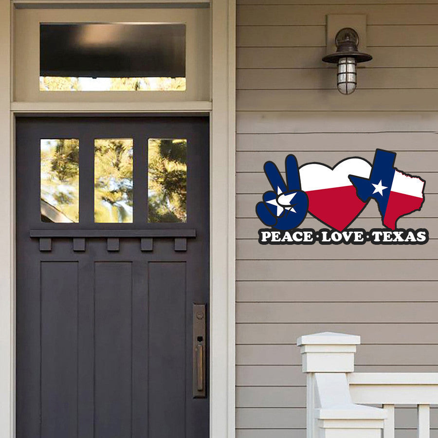 Peace Love Texas Metal Sign Born In Texas Home Wall Decoration Gifts For Texans Peace Love Texas Metal Sign Born In Texas Home Wall Decoration Gifts For Texans