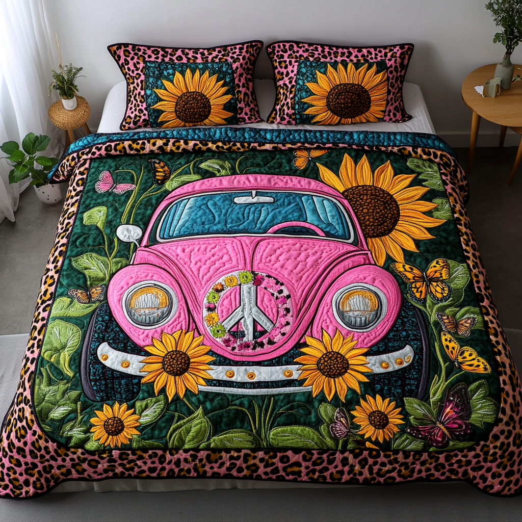 Peaceful Journey Quilted Bedding Set Duvet Cover Bedspreads Bee Birthday Gifts