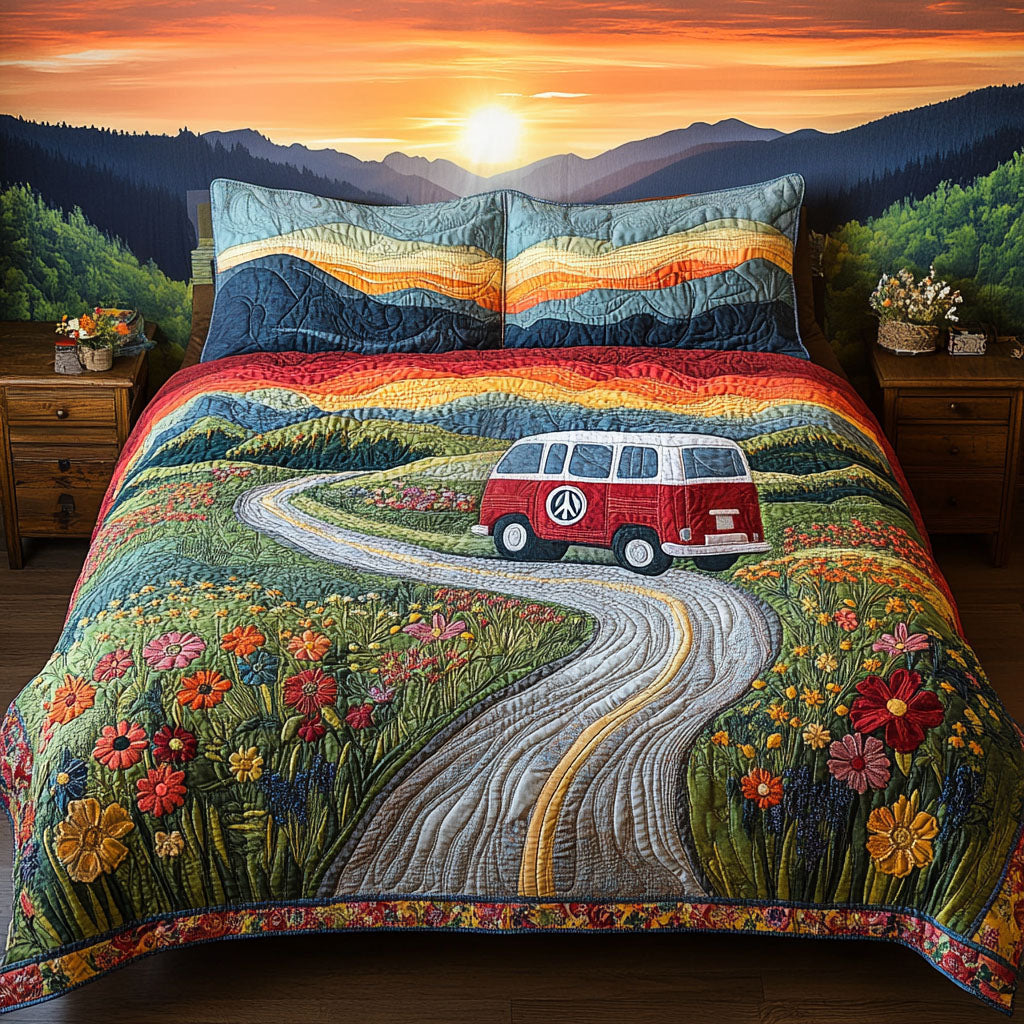 Peaceful Road to Tennessee Quilted Bedding Set Duvet Cover Bedspread Camping Gifts For Men Peaceful Road to Tennessee Quilted Bedding Set Duvet Cover Bedspread Camping Gifts For Men