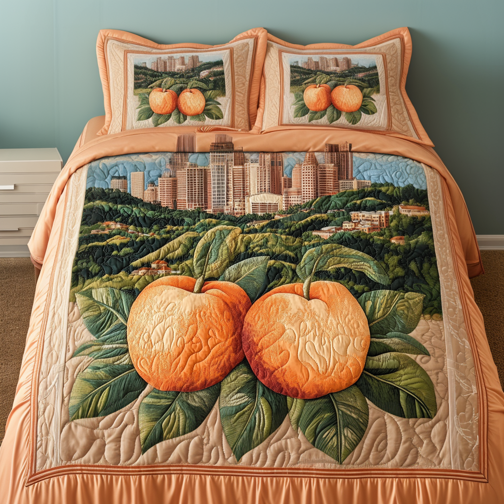 Peachy George Escape Quilted Bedding Set Duvet Cover Bedspread Christmas Gift Ideas For Brother In Law