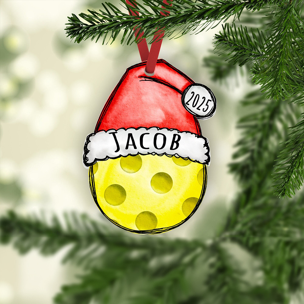 Personalized 2025 Pickleball Ornament Christmas Tree Ornaments Gifts For Pickleball Lovers Personalized 2025 Pickleball Ornament Christmas Tree Ornaments Gifts For Pickleball Lovers