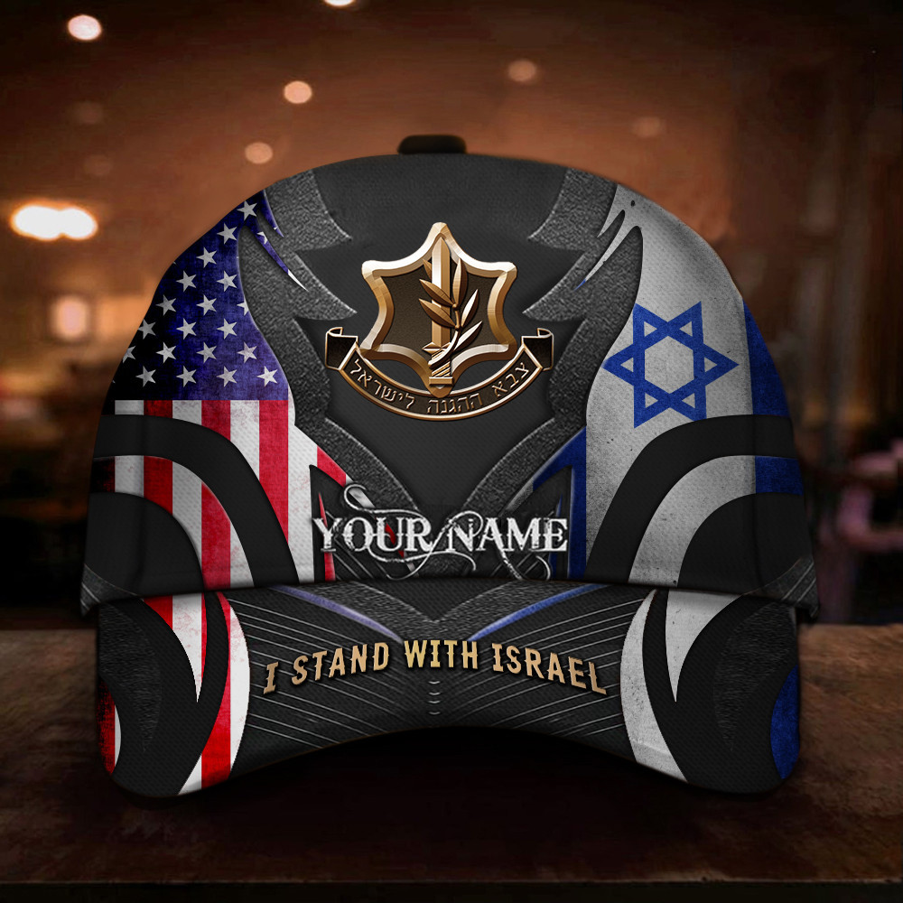 Personalized American I Stand With Israel Hat IDF Hat Israeli Army Hat Gifts For Supporters Personalized American I Stand With Israel Hat IDF Hat Israeli Army Hat Gifts For Supporters