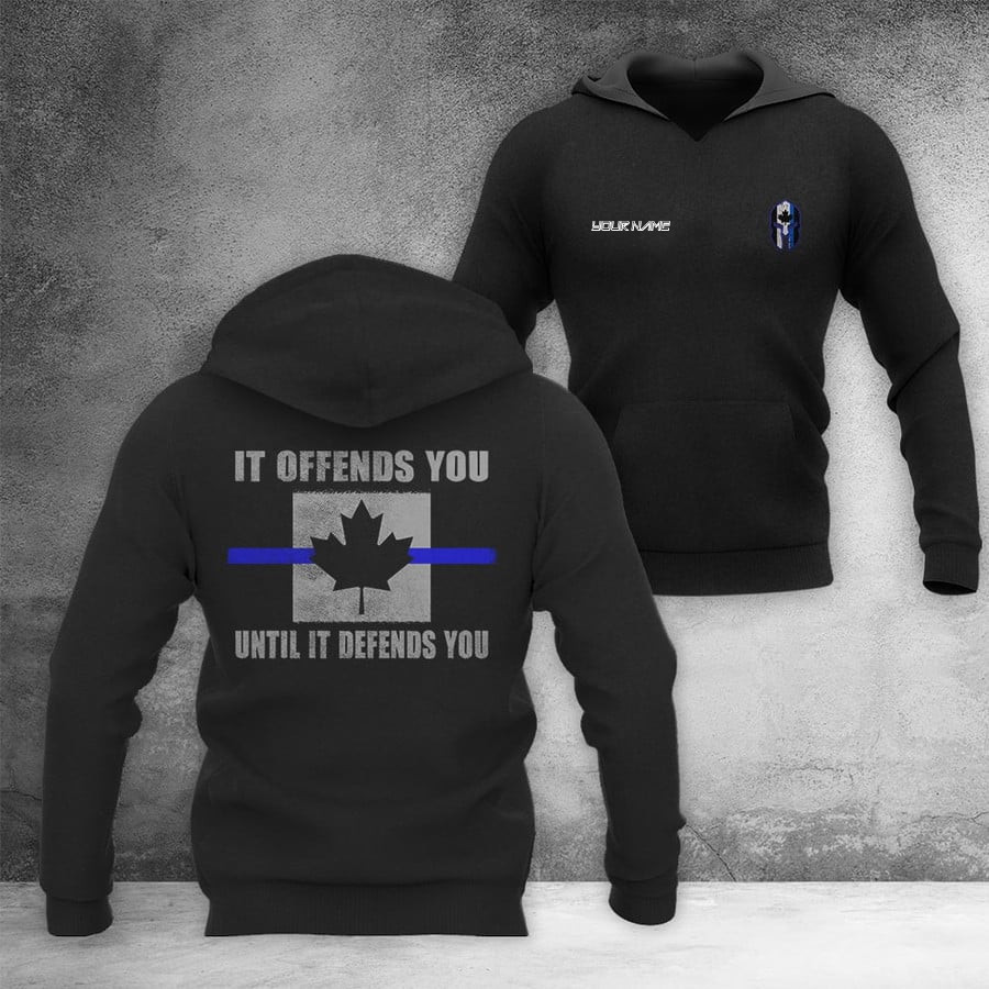 Personalized Canada Thin Blue Line Shirt Support Police Law Enforcement Merch Personalized Canada Thin Blue Line Shirt Support Police Law Enforcement Merch
