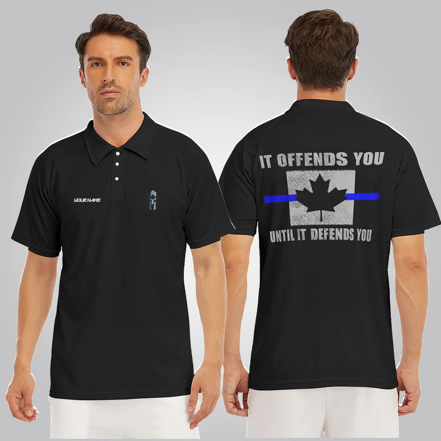 Personalized Canada Thin Blue Line Shirt Support Police Law Enforcement Merch Personalized Canada Thin Blue Line Shirt Support Police Law Enforcement Merch