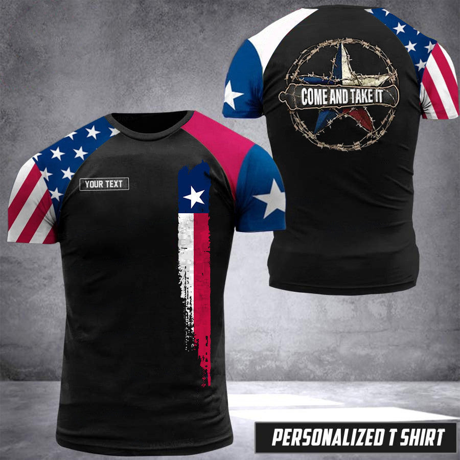Personalized Come And Take It Barbed Wire Texas Shirt Men's Support Texas Strong Clothing Personalized Come And Take It Barbed Wire Texas Shirt Men's Support Texas Strong Clothing