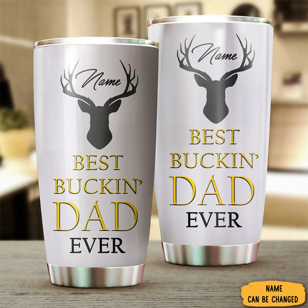 Personalized Deer Hunter Best Buckin Dad Ever Tumbler Deer Hunting Tumbler Gifts For Father Personalized Deer Hunter Best Buckin Dad Ever Tumbler Deer Hunting Tumbler Gifts For Father
