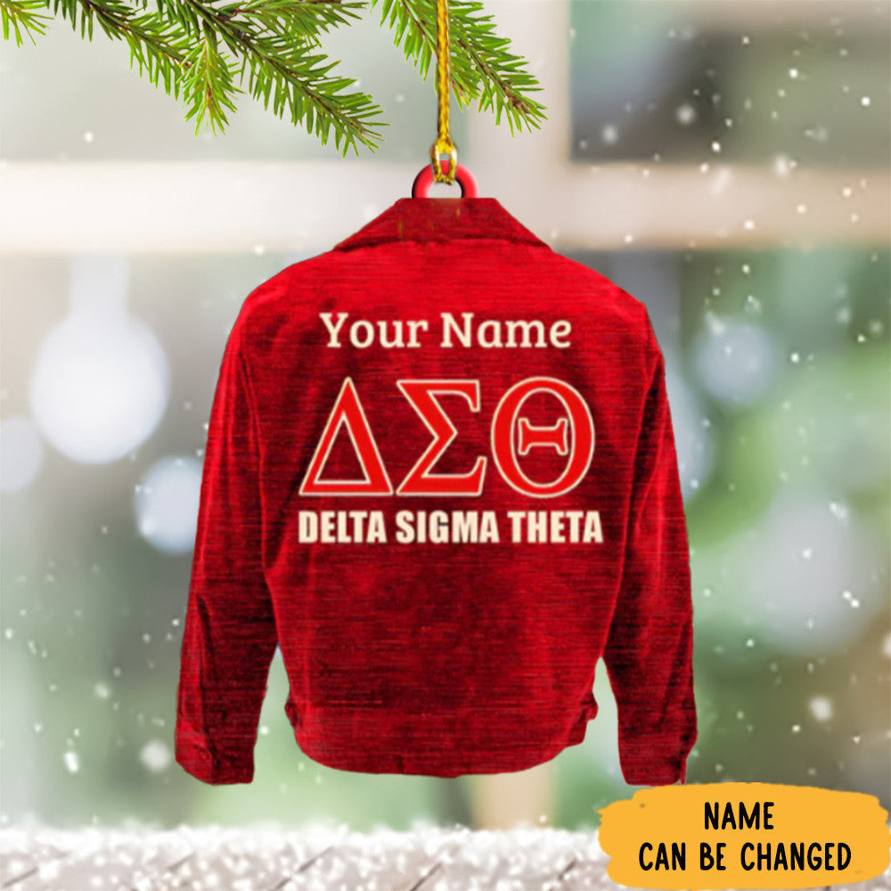 Personalized Delta Sigma Theta Ornament Delta Christmas Ornament Xmas Tree Hanging