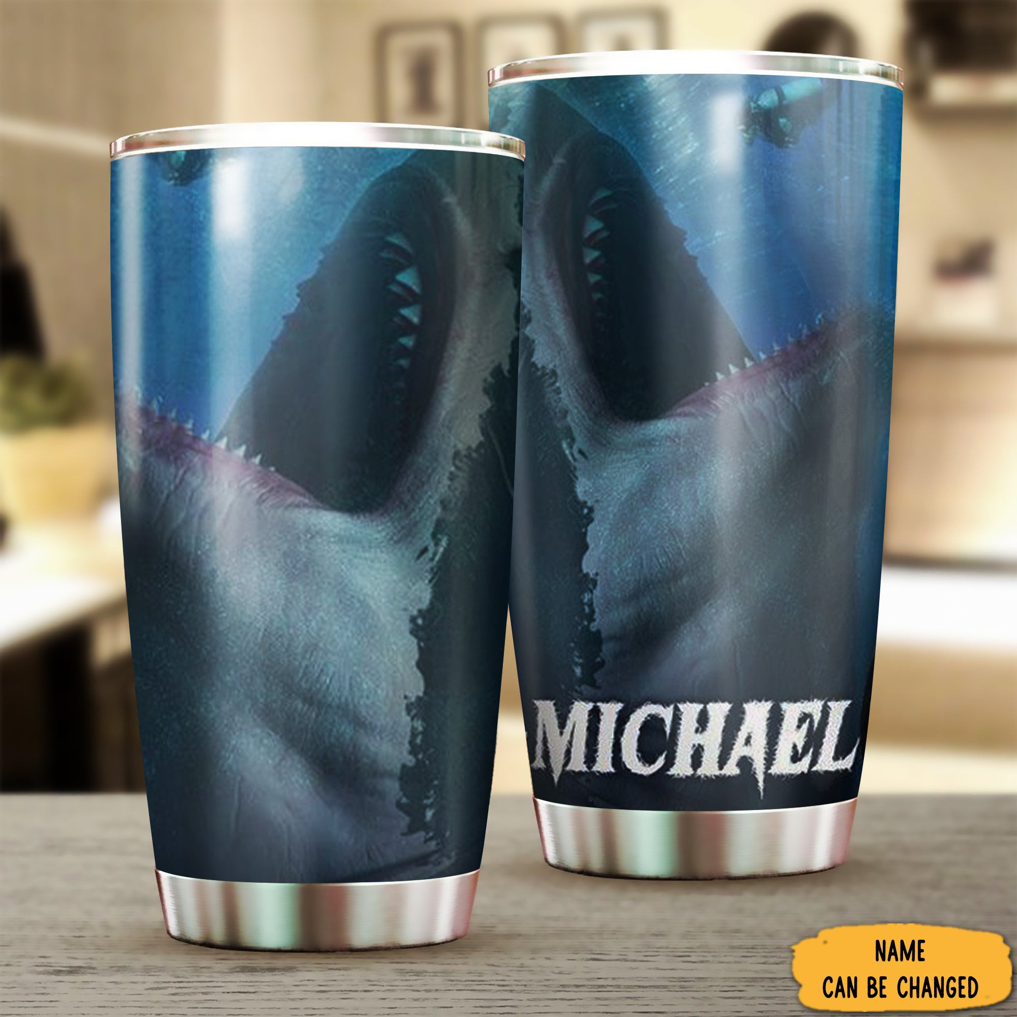 Personalized Ferocious Shark Tumbler Related Shark Gifts For Him Personalized Ferocious Shark Tumbler Related Shark Gifts For Him