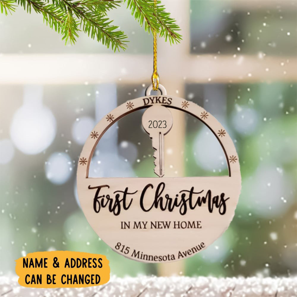 Personalized First Christmas In My New Home Ornament New Home Christmas Ornament 2024 Gift Personalized First Christmas In My New Home Ornament New Home Christmas Ornament 2024 Gift