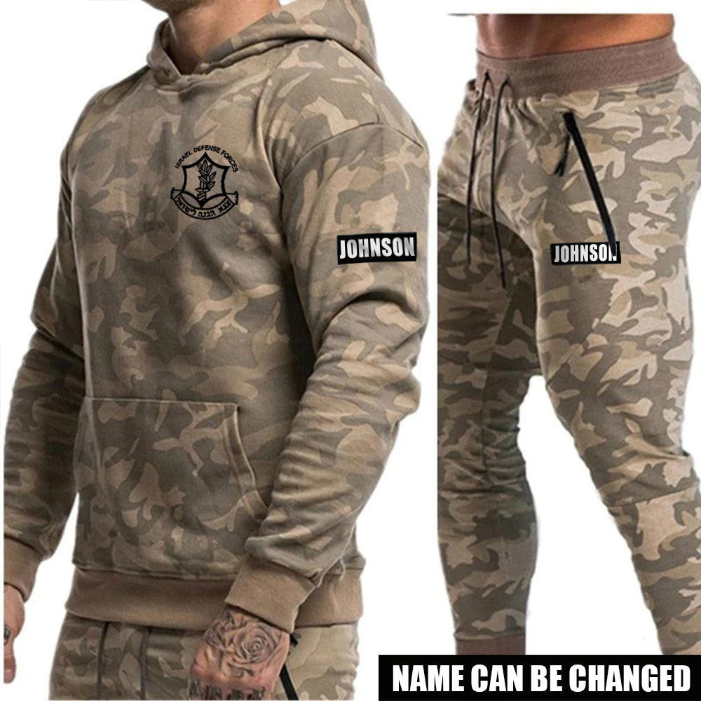 Personalized IDF Camo Sweatshirt And Sweatpants Set I Stand With Israel Clothing For Supporters Personalized IDF Camo Sweatshirt And Sweatpants Set I Stand With Israel Clothing For Supporters
