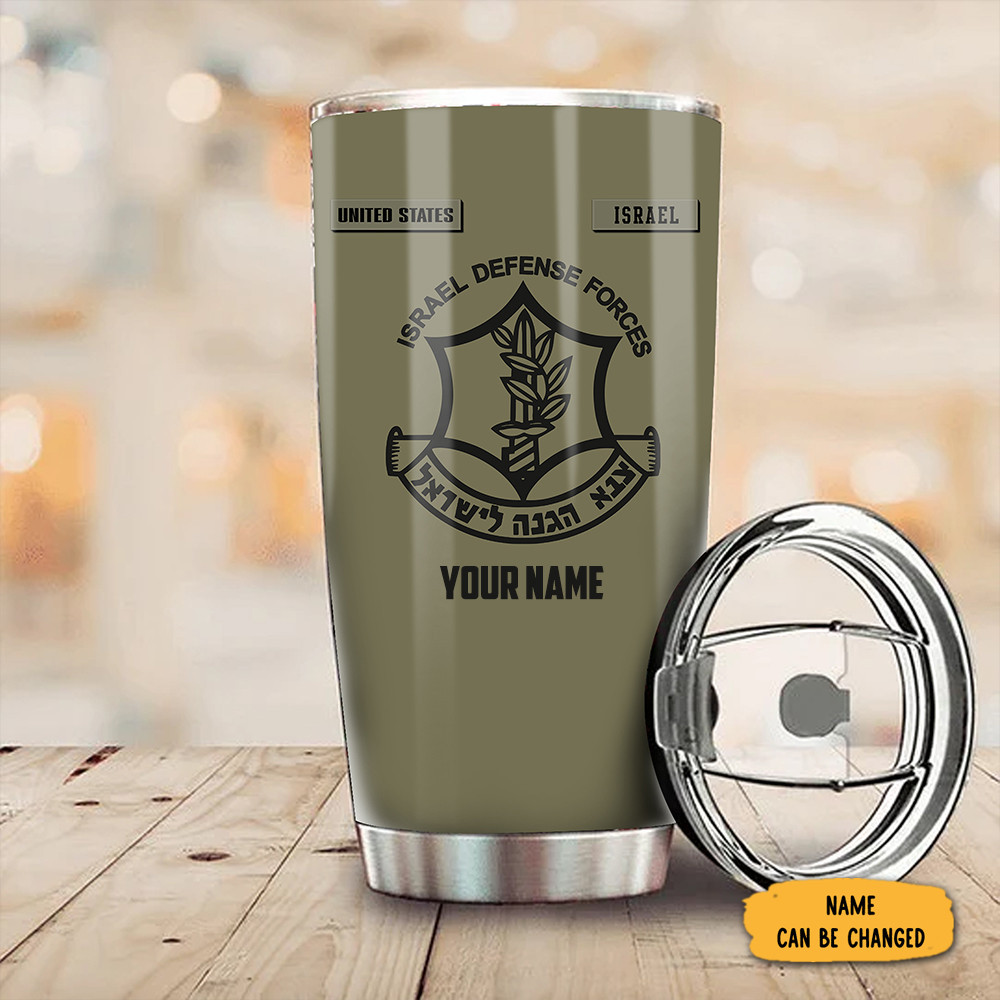 Personalized IDF Tumbler United States I Stand With Israel Tumbler Israel Defense Forces Merch Personalized IDF Tumbler United States I Stand With Israel Tumbler Israel Defense Forces Merch
