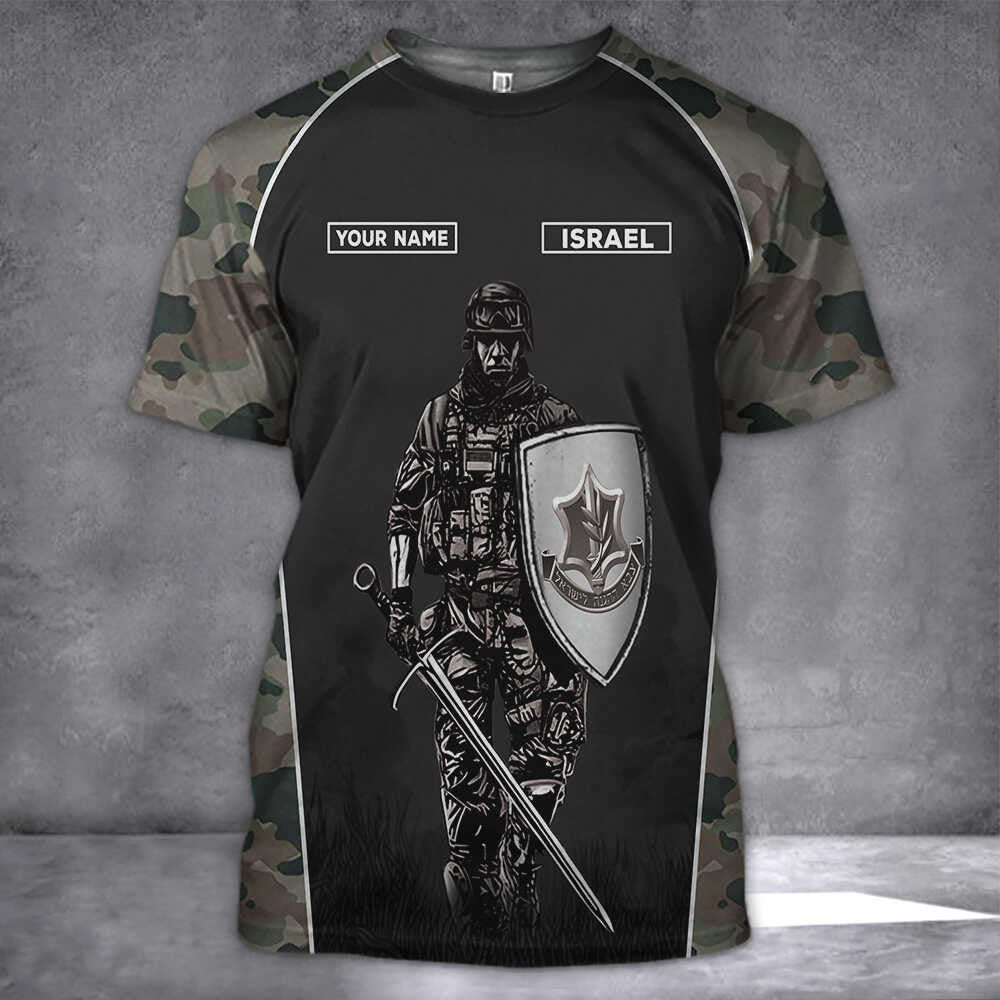 Personalized Israel Shirt Israeli Army T-Shirt Israel Defense Forces IDF Clothing Camo Personalized Israel Shirt Israeli Army T-Shirt Israel Defense Forces IDF Clothing Camo