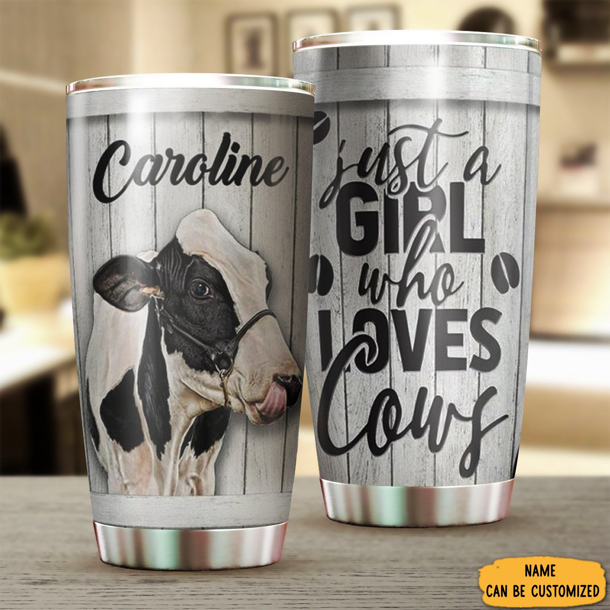 Personalized Just A Girl Who Loves Cows Tumbler Cow Coffee Tumbler Gifts For Girlfriend Personalized Just A Girl Who Loves Cows Tumbler Cow Coffee Tumbler Gifts For Girlfriend