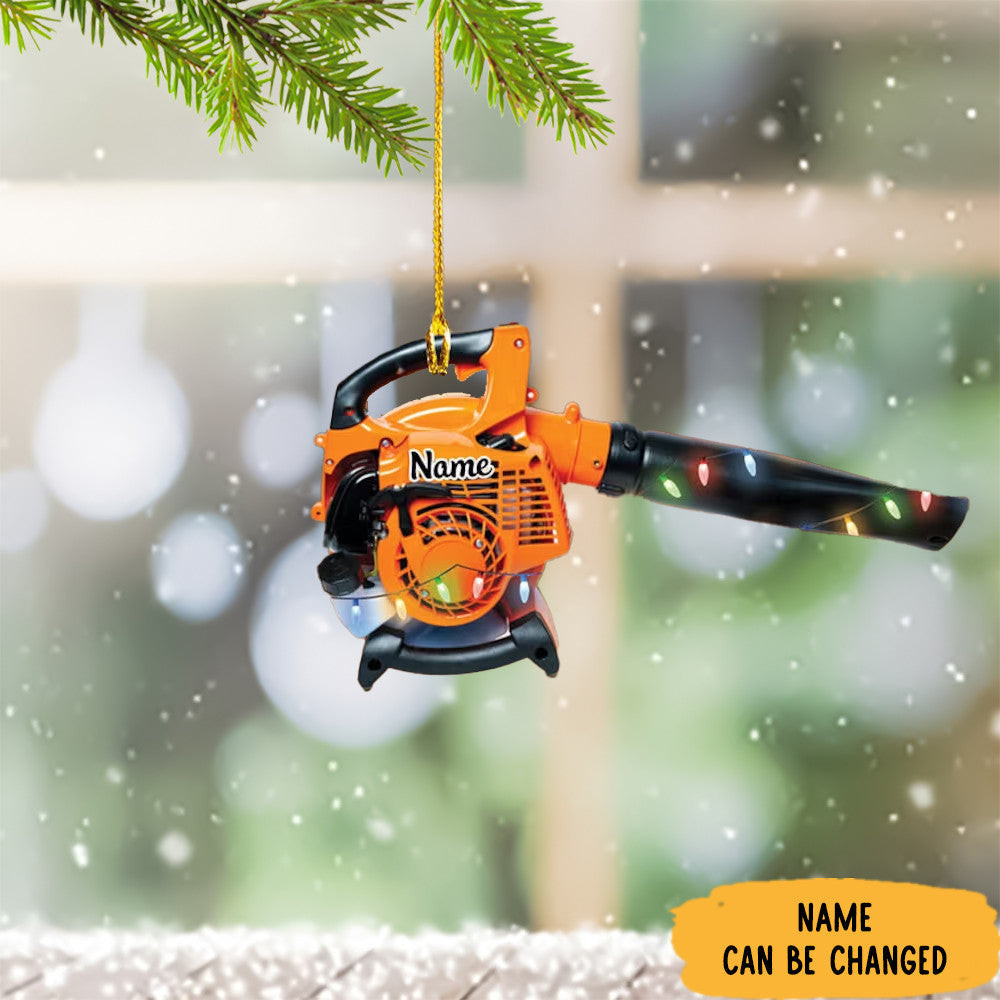 Personalized Leaf Blower Christmas Ornament Decorations Gifts For Lawn Mower Lovers Dad Personalized Leaf Blower Christmas Ornament Decorations Gifts For Lawn Mower Lovers Dad