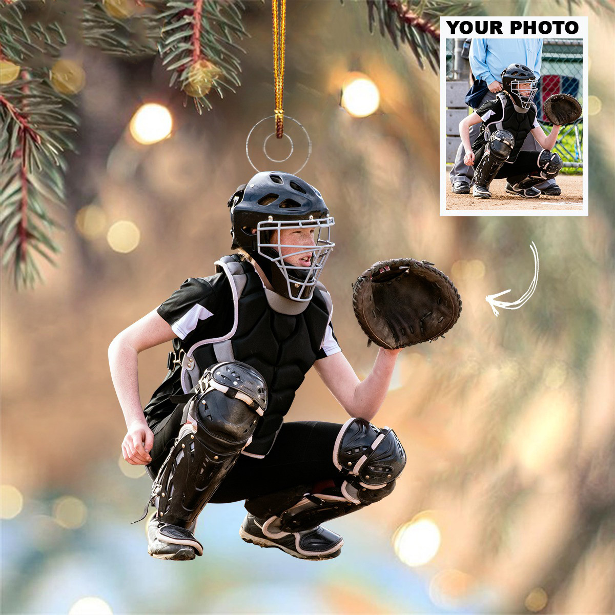 Personalized Photo Softball Ornament Image Christmas Ornament Gifts For Softball Lovers Personalized Photo Softball Ornament Image Christmas Ornament Gifts For Softball Lovers