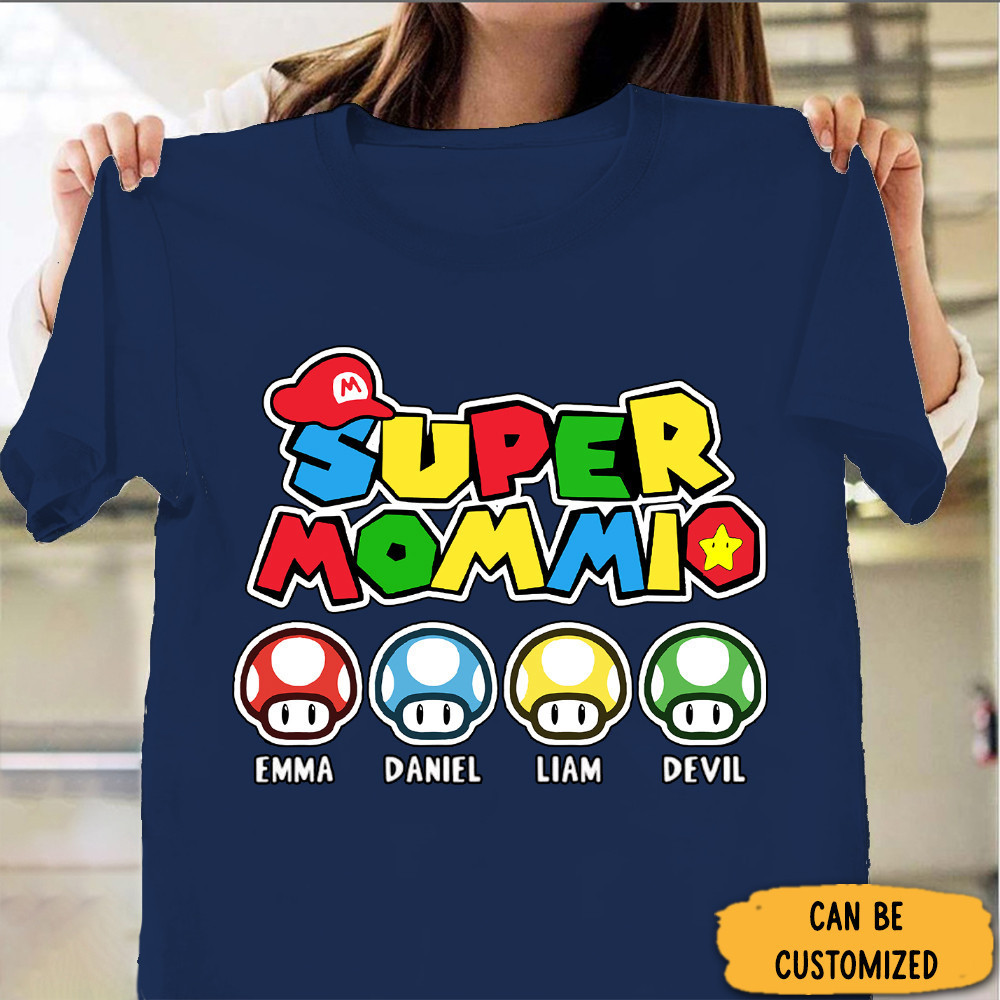 Personalized Super Mommio Shirt Mothers Day T-Shirts Gifts For Mom 2024 Personalized Super Mommio Shirt Mothers Day T-Shirts Gifts For Mom 2024
