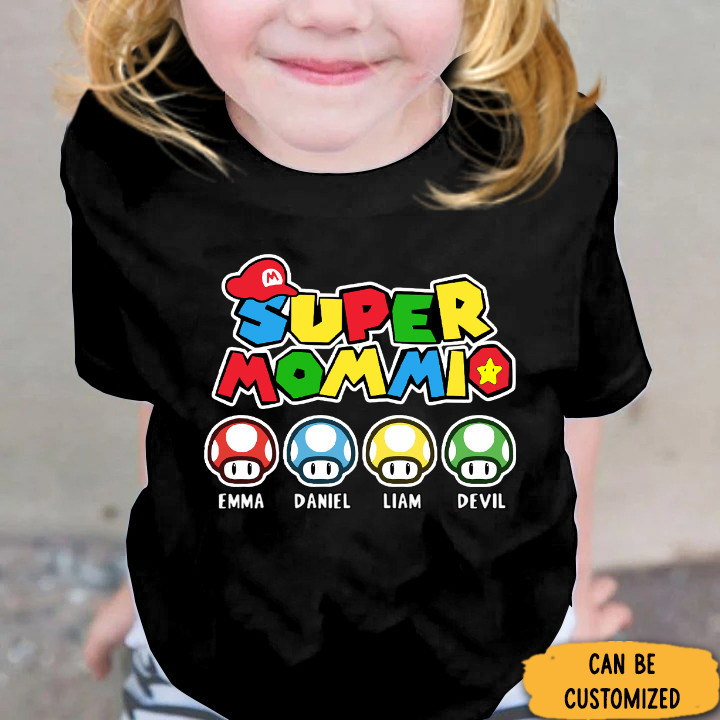 Personalized Super Mommio Shirt Mothers Day T-Shirts Gifts For Mom 2024 Personalized Super Mommio Shirt Mothers Day T-Shirts Gifts For Mom 2024