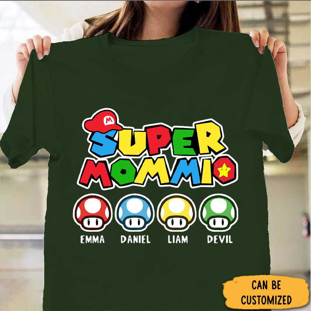Personalized Super Mommio Shirt Mothers Day T-Shirts Gifts For Mom 2024 Personalized Super Mommio Shirt Mothers Day T-Shirts Gifts For Mom 2024