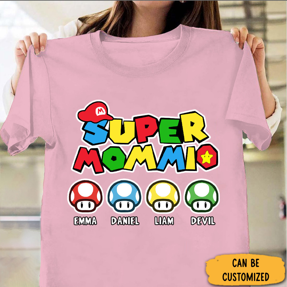 Personalized Super Mommio Shirt Mothers Day T-Shirts Gifts For Mom 2024 Personalized Super Mommio Shirt Mothers Day T-Shirts Gifts For Mom 2024
