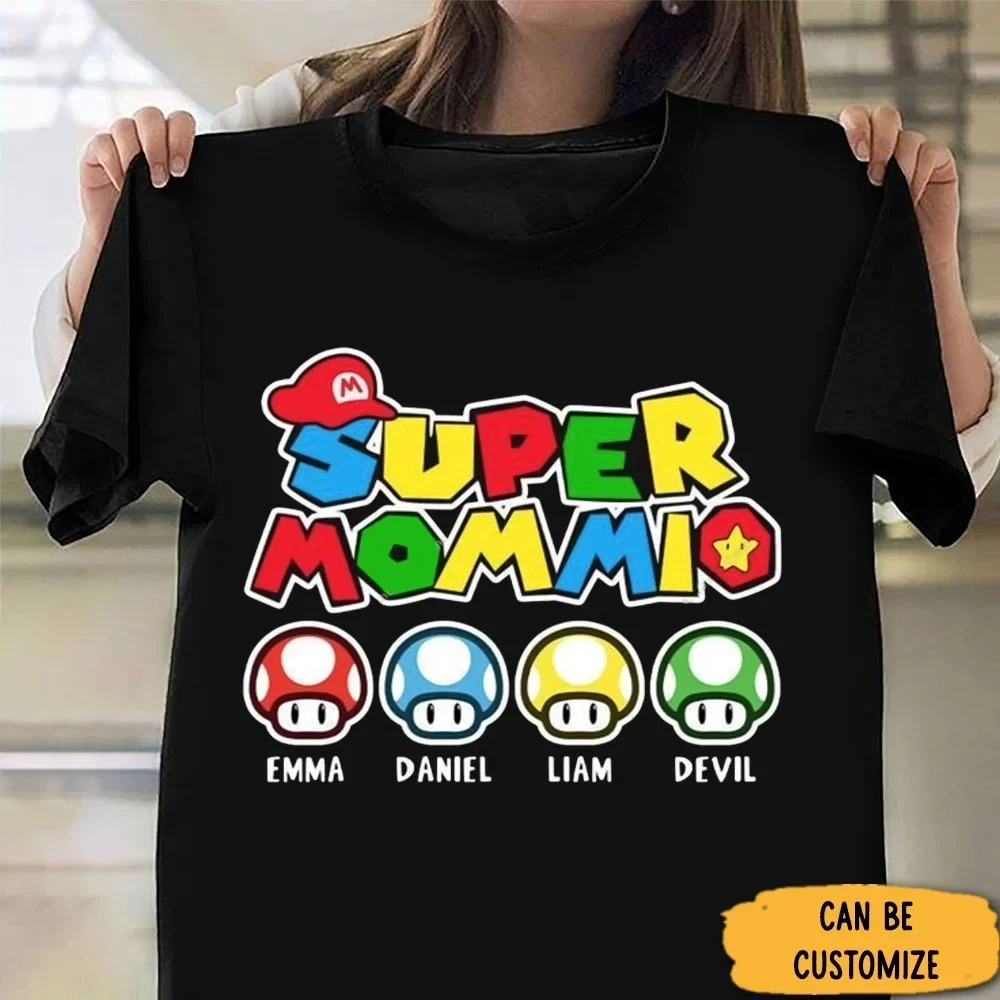 Personalized Super Mommio Shirt Mothers Day T-Shirts Gifts For Mom 2024 Personalized Super Mommio Shirt Mothers Day T-Shirts Gifts For Mom 2024