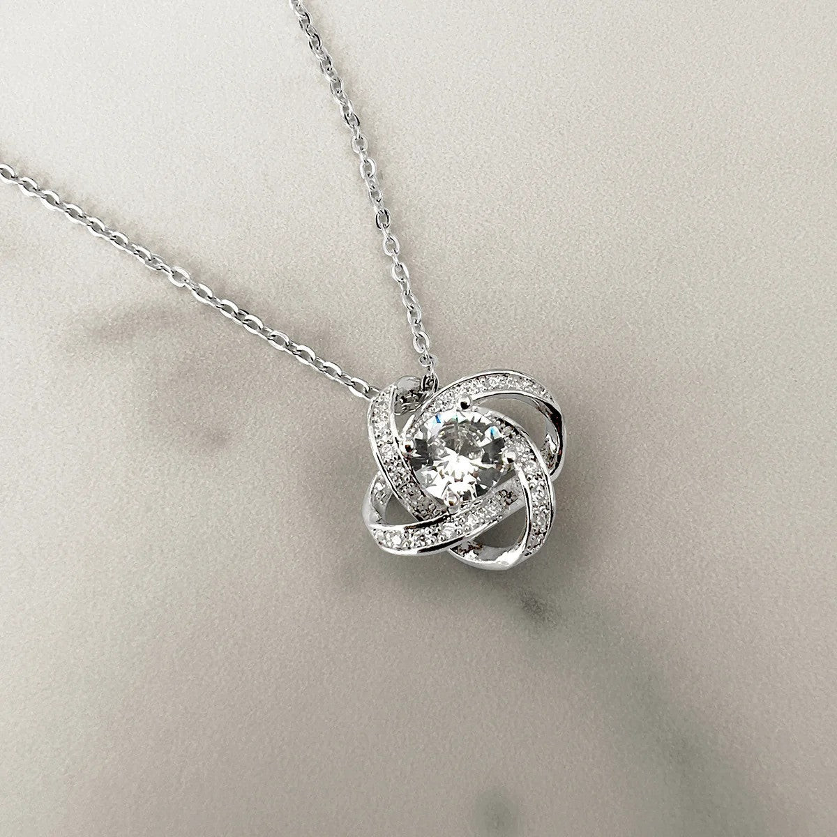 Personalized To My Dear Aunt Necklace Love Knot Necklace Jewelry Box Auntie Christmas Gifts From Niece Personalized To My Dear Aunt Necklace Love Knot Necklace Jewelry Box Auntie Christmas Gifts From Niece