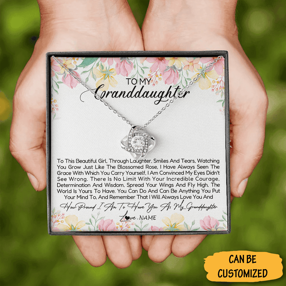 Personalized To My Granddaughter Love Knot Necklace Love Knot Jewellery Granddaughter Gifts From Nana Personalized To My Granddaughter Love Knot Necklace Love Knot Jewellery Granddaughter Gifts From Nana