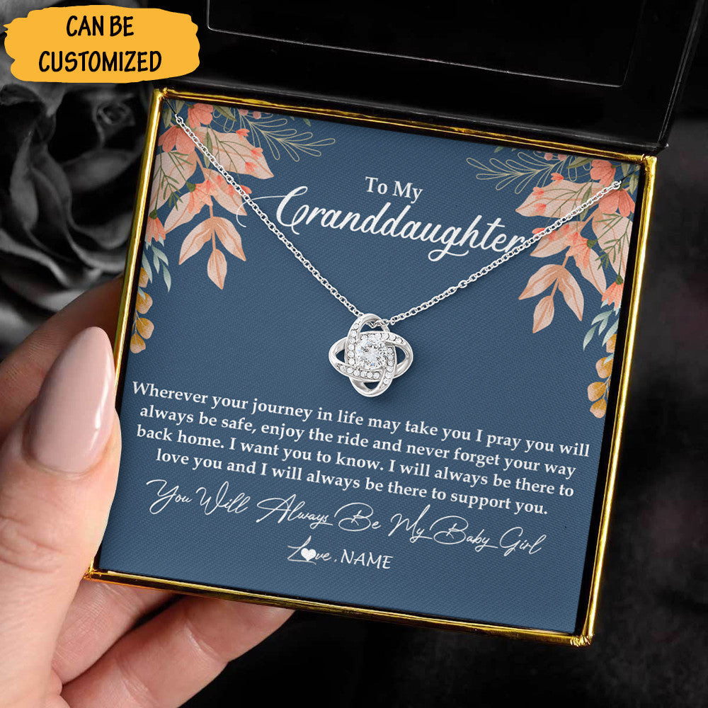 Personalized To My Granddaughter Love Knot Necklace Sterling Silver Love Knot Pendant Granddaughter Gifts From Grandma Personalized To My Granddaughter Love Knot Necklace Sterling Silver Love Knot Pendant Granddaughter Gifts From Grandma