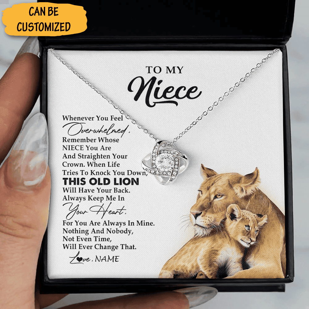 Personalized To My Niece Necklace Love From Uncle Sterling Silver Love Knot Necklace Special Gifts For Niece Personalized To My Niece Necklace Love From Uncle Sterling Silver Love Knot Necklace Special Gifts For Niece